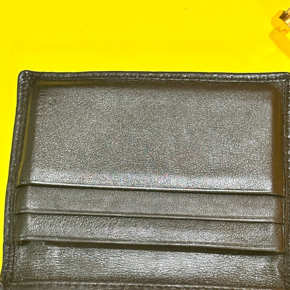Gucci Embossed Black Leather Card Holder - Picture 5 of 13